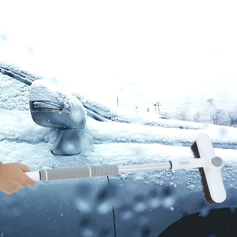 Extendable Snow Extendable Snow Brush With Rotating 3 In 1 Scraper For Car Windshield Ice And Snow Removal - Image 4