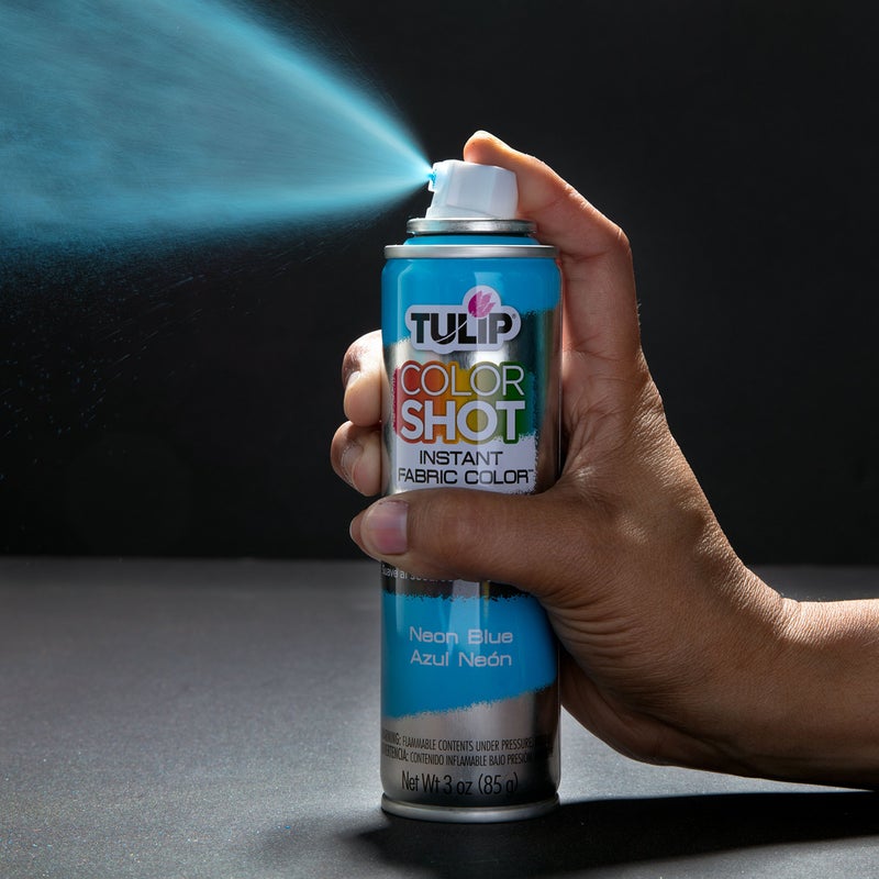 Tulip ColorShot Instant Fabric Color 3oz. Neon Blue - Image 4