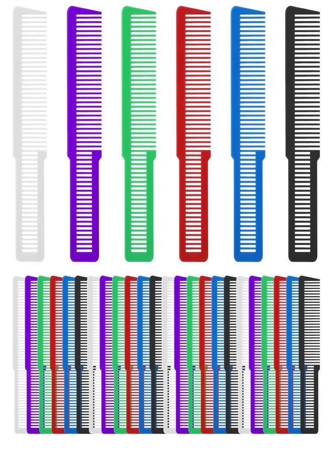 Mowouhn 30Pcs Plastic Barber Comb Professional,Colorful Hair Styling Combs for Men Women, Fine Tooth Pack of Hair Cutting Comb,Professional Barber Combs Set,All Purpose Clipper Combs for Men(Colorful) - Image 1