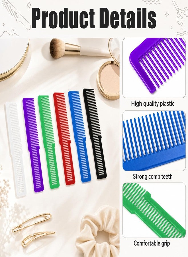 Mowouhn 30Pcs Plastic Barber Comb Professional,Colorful Hair Styling Combs for Men Women, Fine Tooth Pack of Hair Cutting Comb,Professional Barber Combs Set,All Purpose Clipper Combs for Men(Colorful) - Image 3