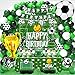 jenlion Soccer Birthday Party Decorations 120Pcs Kit with Tablecloth Backdrop Banner Cake Topper Balloons Centerpieces More for Boy - Image 2