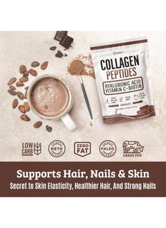 Dr. Matthew Chocolate Collagen Peptides Powder With Hyaluronic Acid, Vitamin C & Biotin  - Image 2