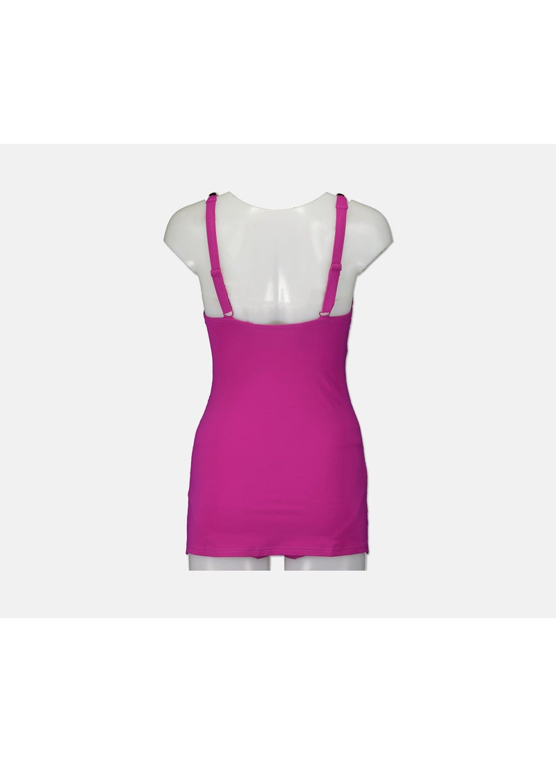speedo Women 1 Piece Swimdress, Magenta  - Image 2