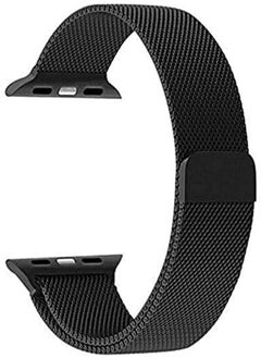 Generic Band for smart watch 42/44mm, stainless steel milanese loop with adjustable magnetic closure clasp iwatch band for smart w. 