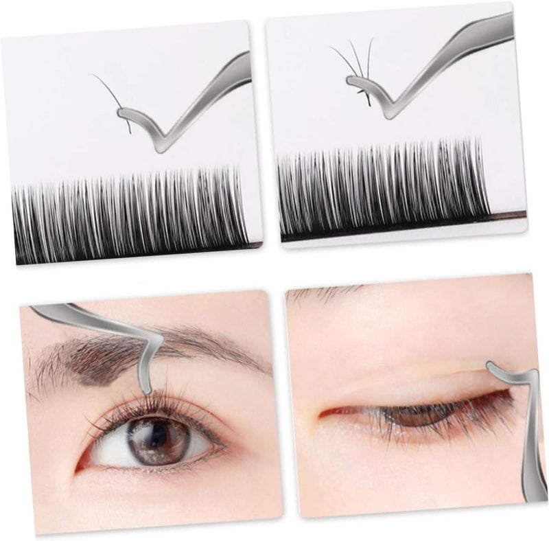 Professional Stainless Steel Lash Separator Tool Ergonomic Design Convenient Small Eyelash Applicator for Beginners for False Lash Extensions and Makeup Application - Image 5