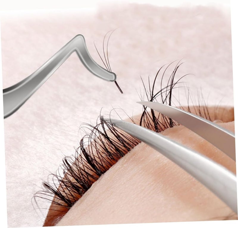 Professional Stainless Steel Lash Separator Tool Ergonomic Design Convenient Small Eyelash Applicator for Beginners for False Lash Extensions and Makeup Application - Image 3