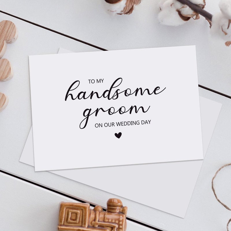 Goroar To My Husband on Our Wedding Day Card, To My Groom Card, Wedding Card to Husband - Image 5
