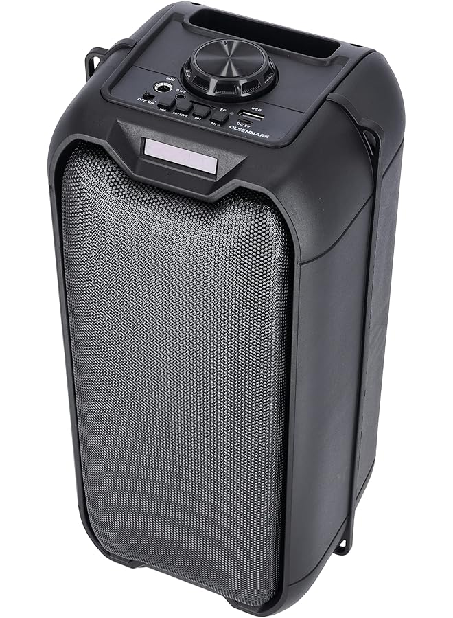 Olsenmark 2X4 Inch Bluetooth Party Speaker Built In Lights Omms1289 Rechargeable Karaoke Machine Works With Bt Aux Fm Usb Tf Card 200W Pmpo Party Speaker - Image 5