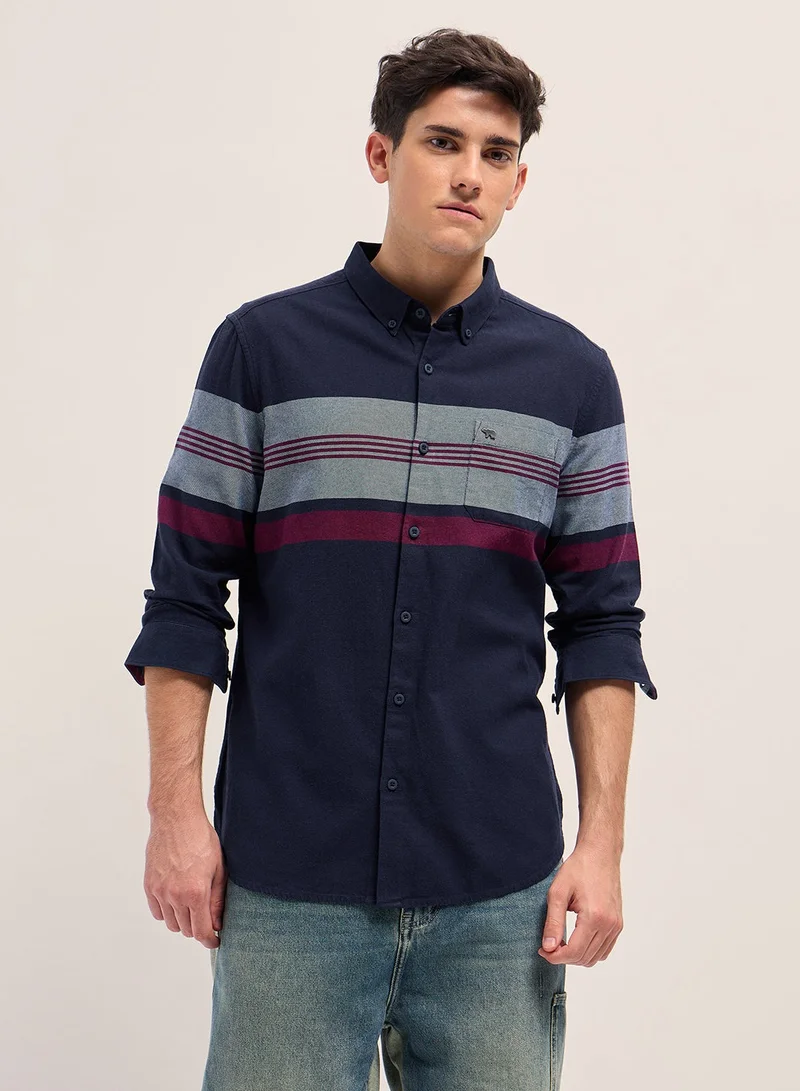 ذا بير هاوس Men's Cotton Shirt | Casual & Formal Long Sleeve Slim Fit | Classic Button-Down, Office & Everyday Wear, Comfortable & Breathable Fabric