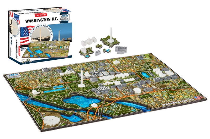 4D Cityscape لعبة الألغاز الزمنية 4D لخط أفق واشنطن العاصمة - Image 2