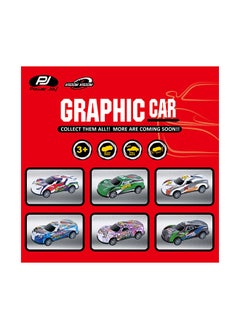 Power Joy Vroom Pullback Graphic Car 8 Pcs  - Image 2
