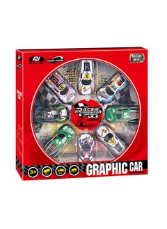 Power Joy Vroom Pullback Graphic Car 8 Pcs  - Image 3