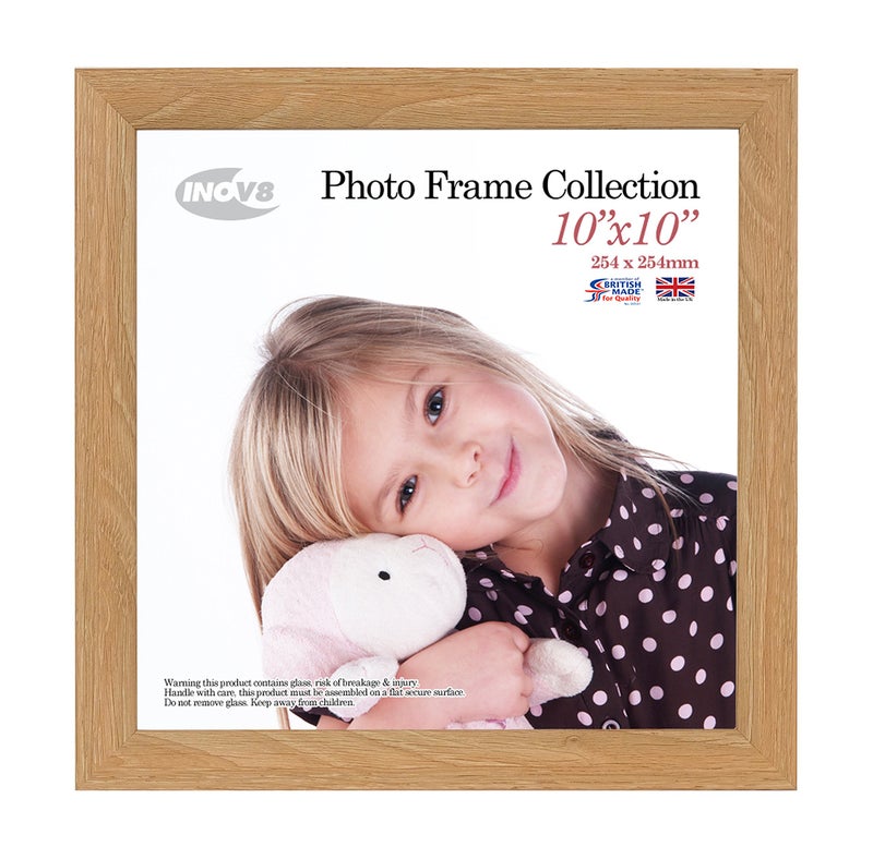 Inov8 Photo Frame Wood Effect Lime Oak 10x10 254cm x 254cm
