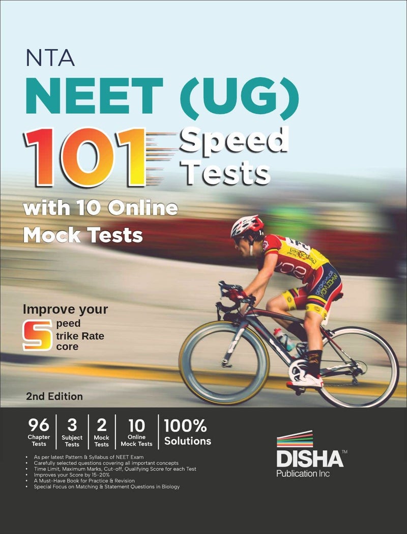 Nta Neet (Ug) 101 Speed Tests With 10 Online Mock Tests 2Nd Edition | 96 Chapter Tests + 3 Subject Tests + 2 Mock Tests + 10 Online Mock Tests | Physics, Chemistry, Biology, Pcb  - Image 1