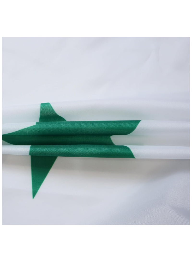 Generic Syrian Flag 150 x 90 cm – Syrian Flag 90 x 150 cm Light Polyester  - Image 3