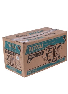 TOTAL Total 8-Inch Bench Vice - Heavy-Duty Clamping Tool with 2500KG Force and Built-In Anvil for Precision Work  - Image 3