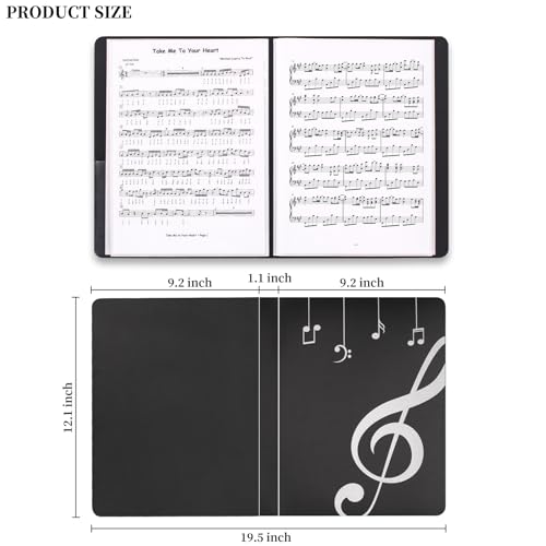 NKG Music Folder Sheet Music Folders Binder Music Choral Storage Holder Band Folder (1) - Image 3