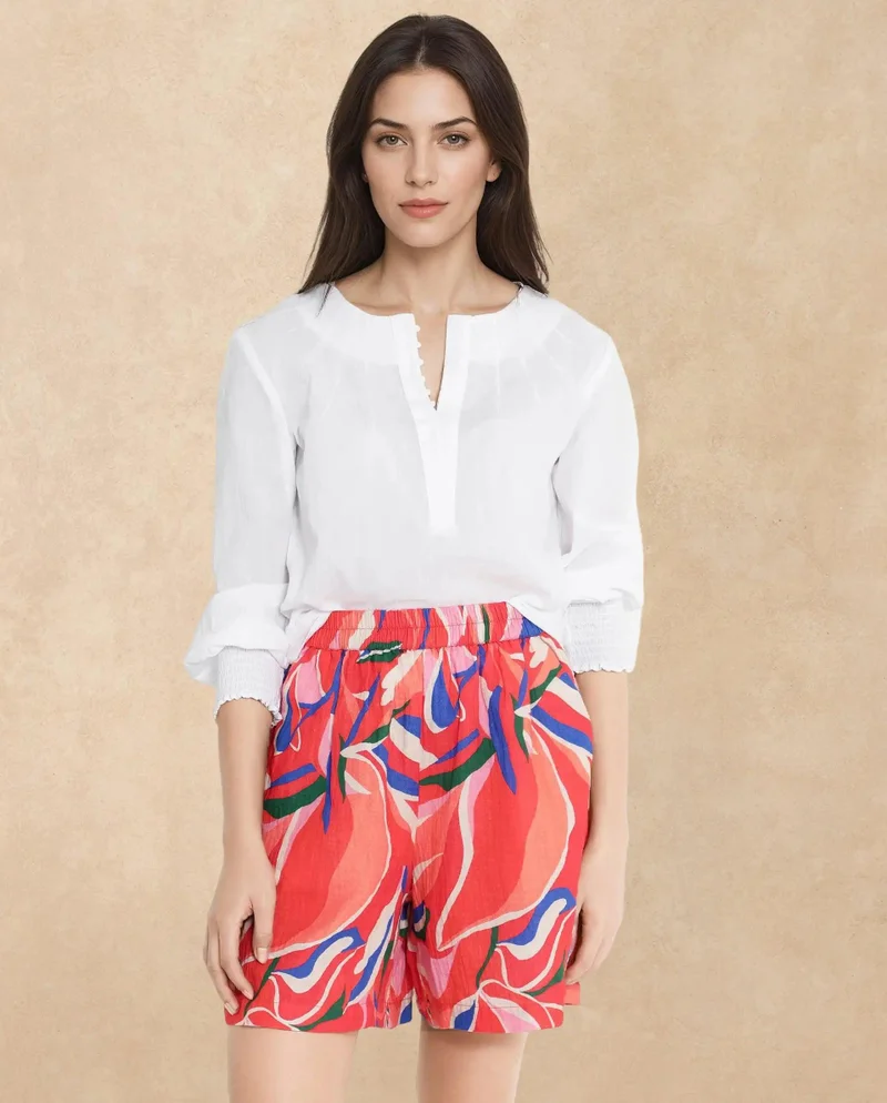 ريريزم Women's Vibrant Abstract Print Shorts
