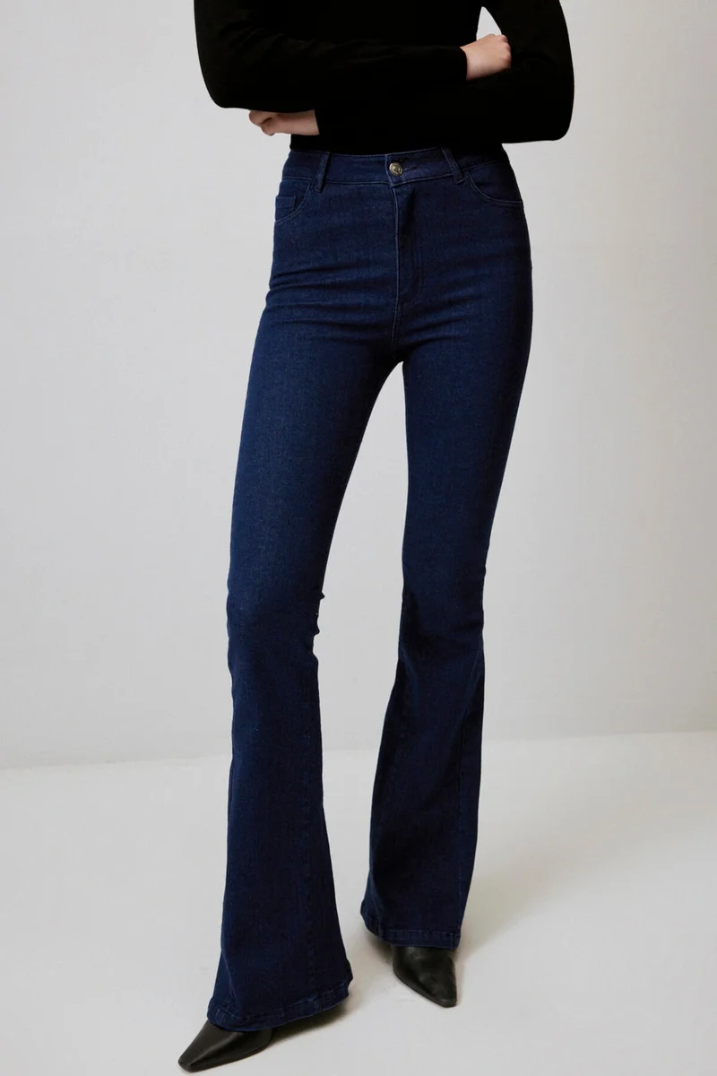 Touche Flared Denim Trousers