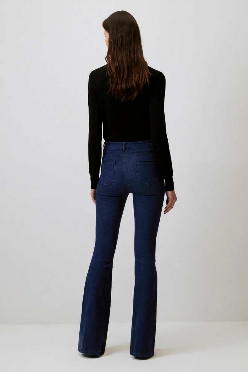Touche Flared Denim Trousers