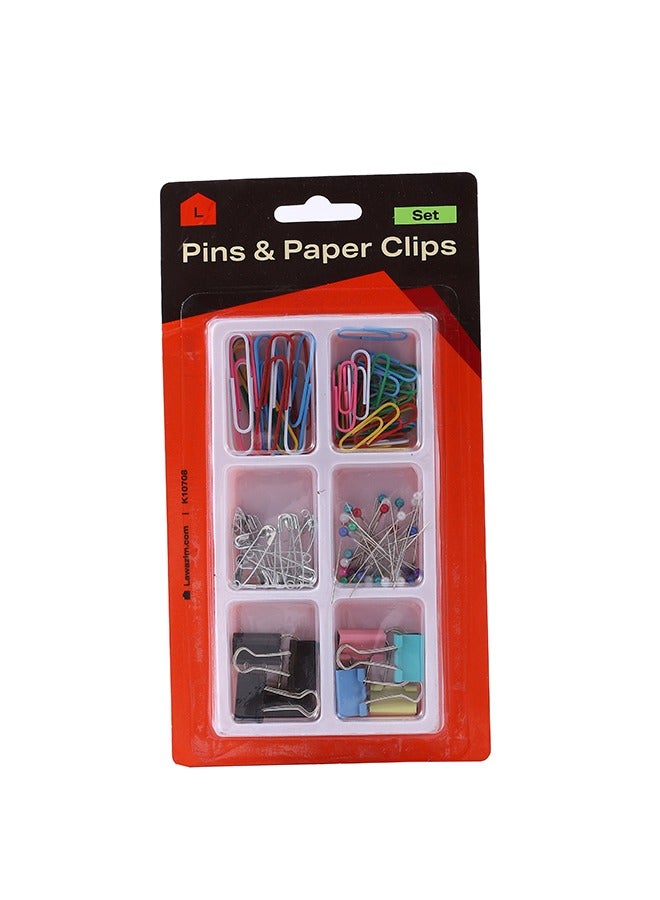 LAWAZIM staplers and paper clips set | Clips, Durable and Rustproof, Coated Large Paper Clips Great for Office School Document Organizing - Image 1