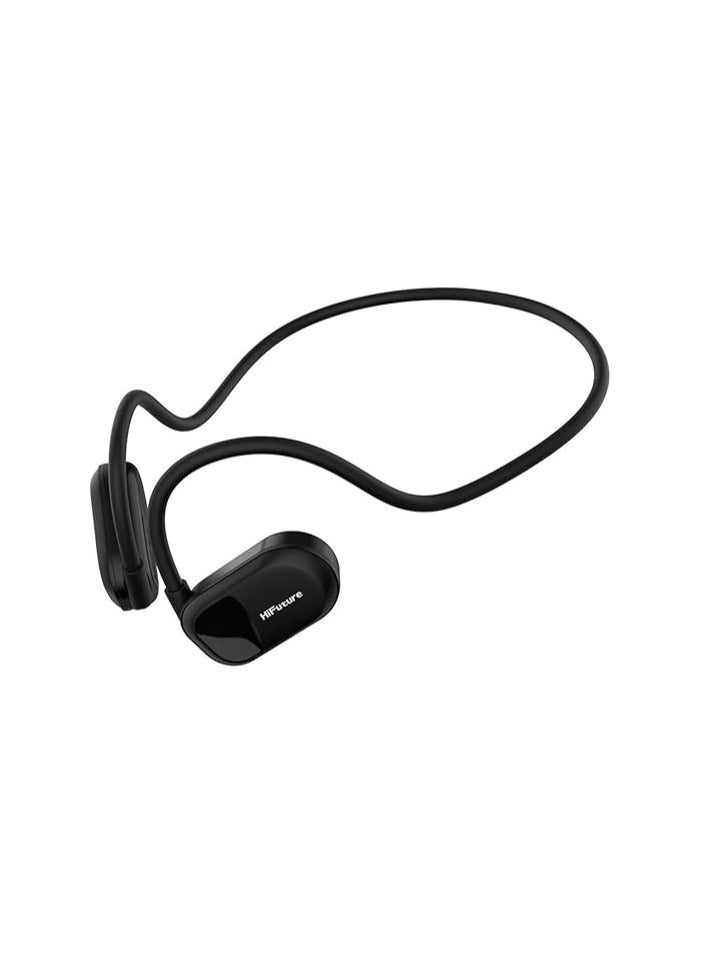 HiFuture FutureMate ENC Air Conduction Neckband Headphones, Black, Wireless, One Size - Image 1