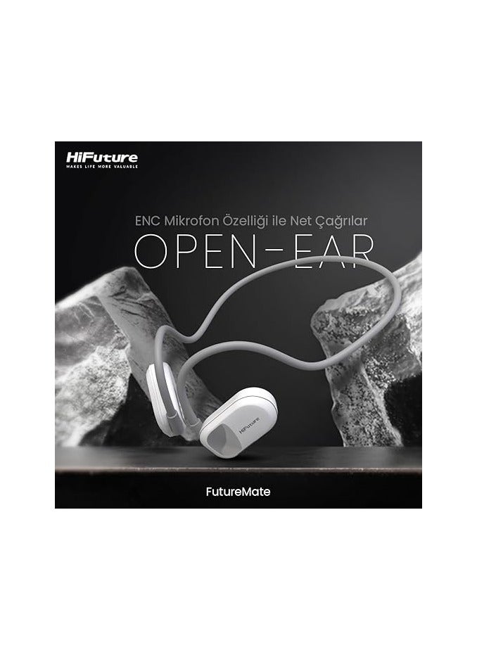 HiFuture FutureMate ENC Air Conduction Neckband Headphones, Black, Wireless, One Size - Image 3