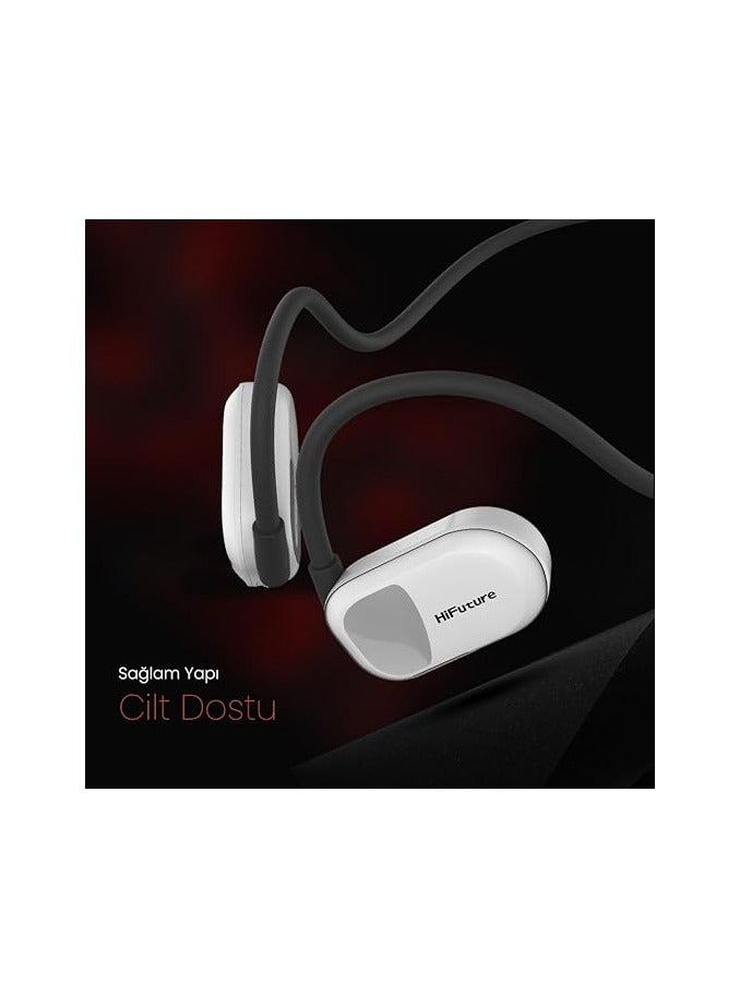 HiFuture FutureMate ENC Air Conduction Neckband Headphones, Black, Wireless, One Size - Image 4