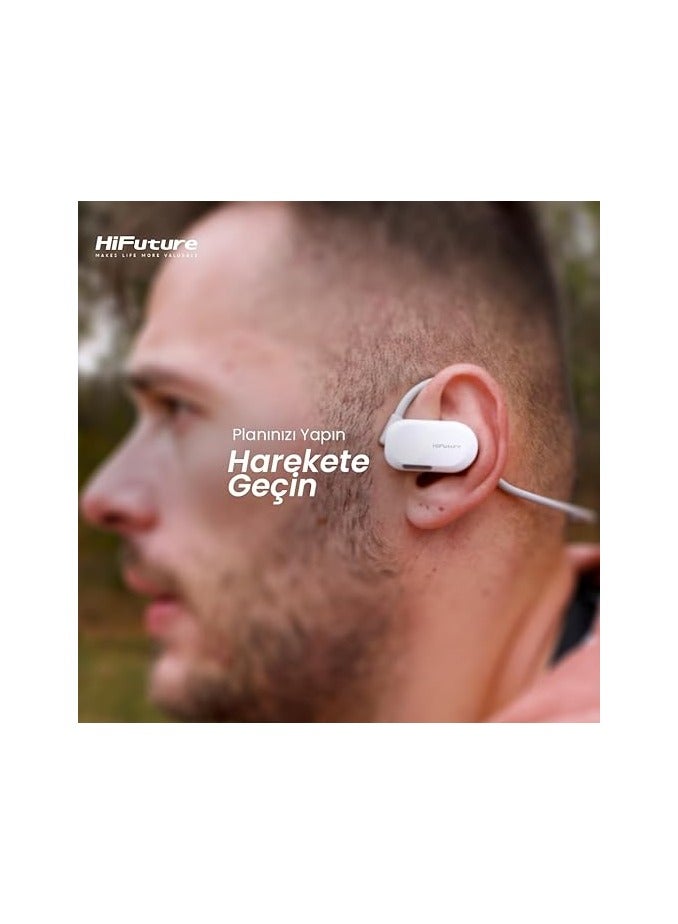 HiFuture FutureMate ENC Air Conduction Neckband Headphones, Black, Wireless, One Size - Image 5