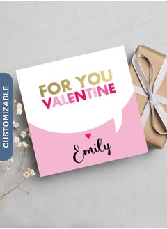 Share the Love For you Valentine - Personalised Greeting Card 