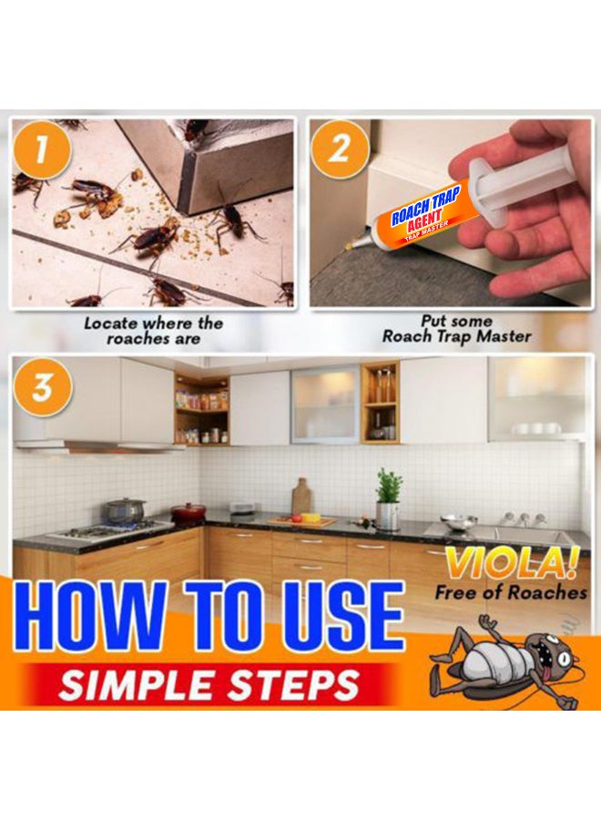 JUE-FISH Cockroach Killer Gel 10% Infectious Bait for Homes & Kitchens Eliminate Roaches Safely 10g - Image 4