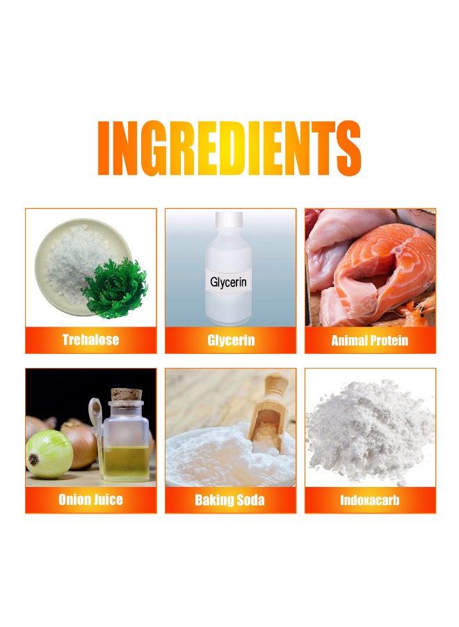 JUE-FISH Cockroach Killer Gel 10% Infectious Bait for Homes & Kitchens Eliminate Roaches Safely 10g - Image 3
