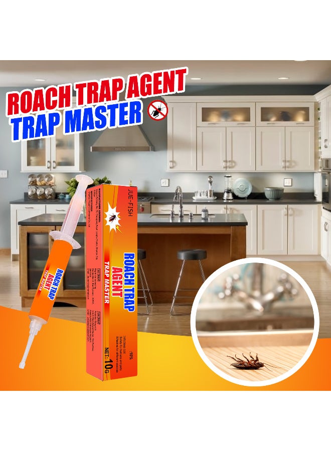JUE-FISH Cockroach Killer Gel 10% Infectious Bait for Homes & Kitchens Eliminate Roaches Safely 10g - Image 2
