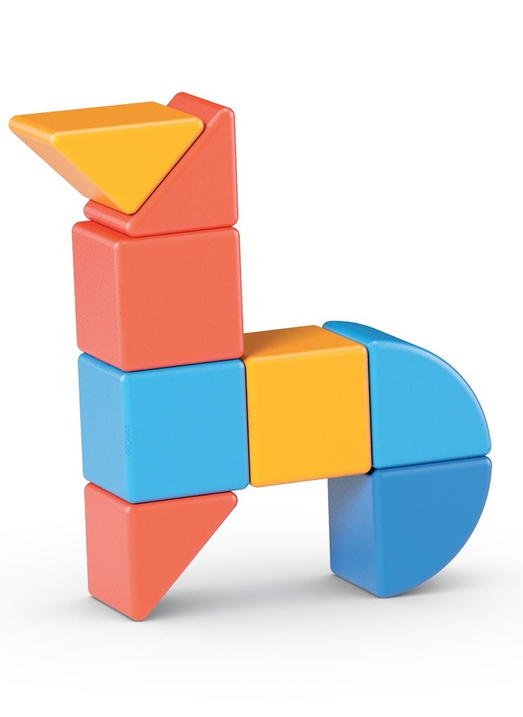 Geomag Magicube 3 Shapes Recycled Animals STEM Toy 9 Pcs