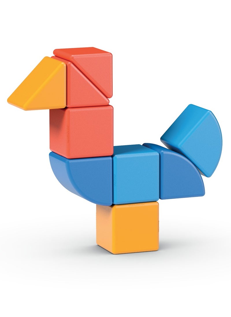 Geomag Magicube 3 Shapes Recycled Animals STEM Toy 9 Pcs