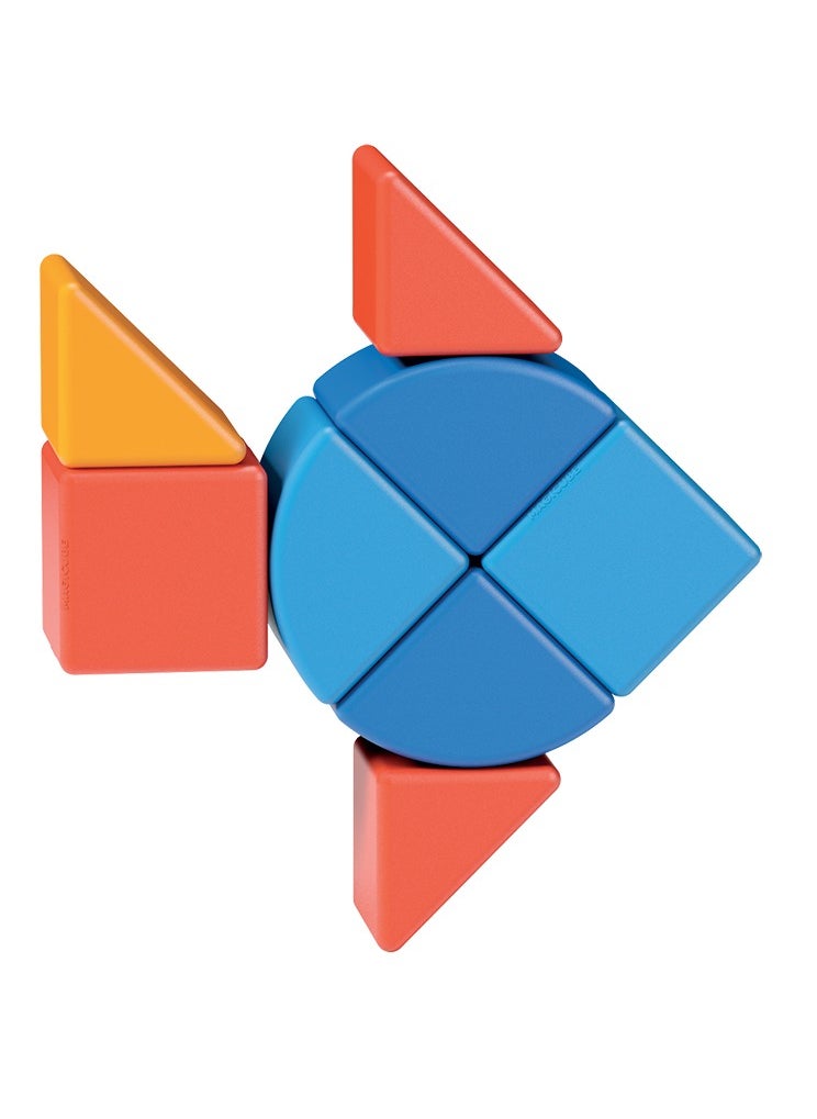 Geomag Magicube 3 Shapes Recycled Animals STEM Toy 9 Pcs