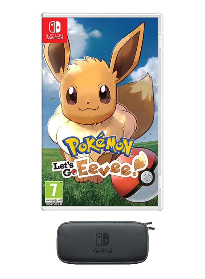 Nintendo Pokemon: Let's Go Eevee-Adventure-Nintendo Switch-Carry Case Plus Screen Protector - Adventure - nintendo_switch - Image 1