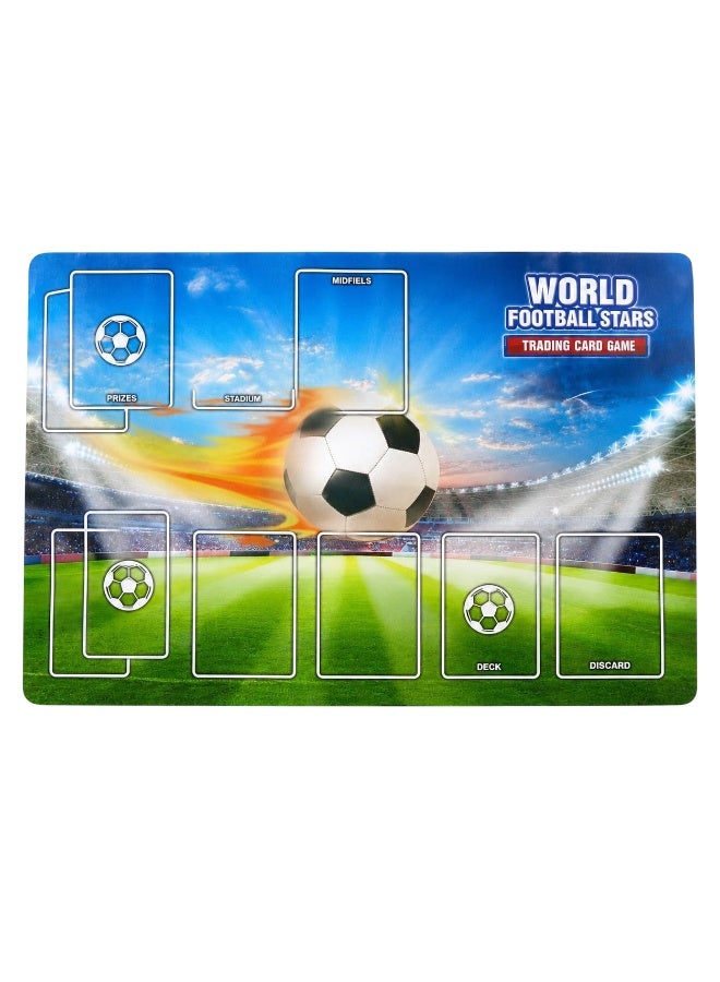 First Choice بطاقات العاب تبادل كرة القدم العالمية TCG مع حصيرة لعب مخصصة - مجموعة مميزة تتكون من 55 كرت، تشمل 5 كروت مميزة نادرة  للمشجعين - Image 2