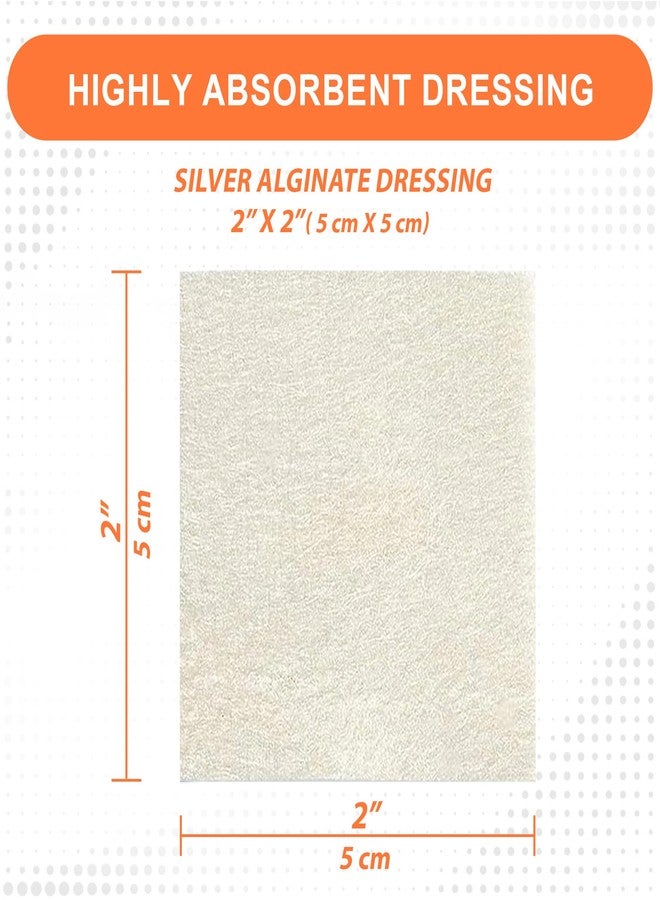 MedVance ضمادة ميدفانس فضية من الكالسيوم ألجينات معقمة شديدة الامتصاص، (2" × 2") عبوة من 10 - Image 3