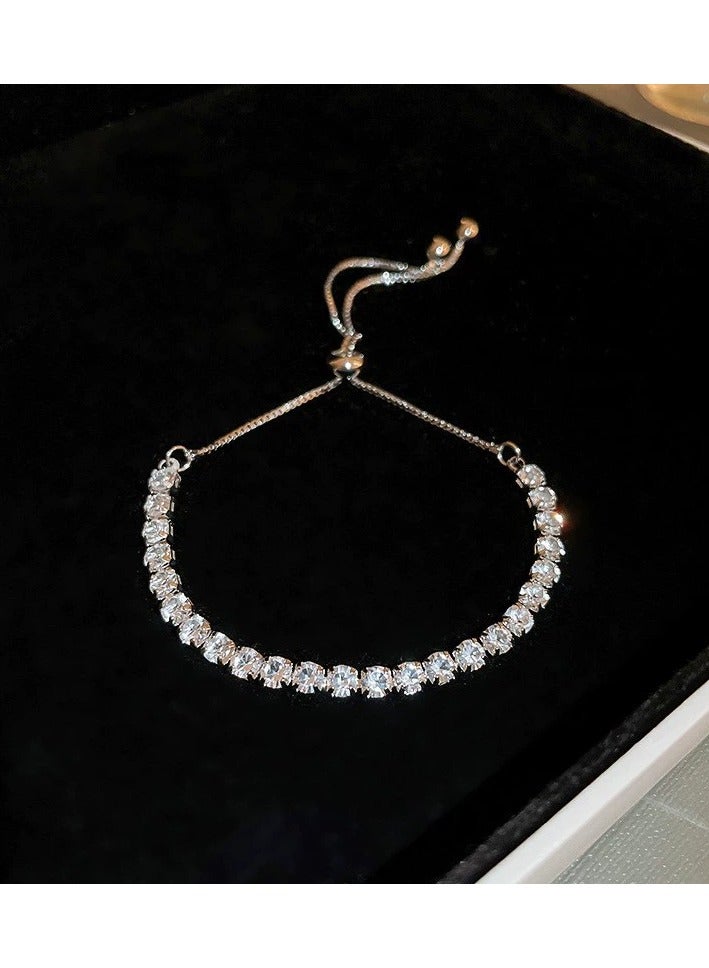 بيوينتي سوار من الزركونيا المطلية بالذهب مع زهرة الميكا، فاخر، جميل، مناسب للاستخدام اليومي، متعدد الاستخدامات