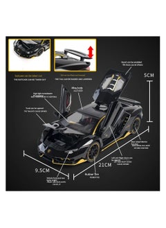 Toyland 1:24 Scale Die-Cast Sports Car Model with Scissor Doors, Lights, Sounds & Pull-Back Action  - Image 4