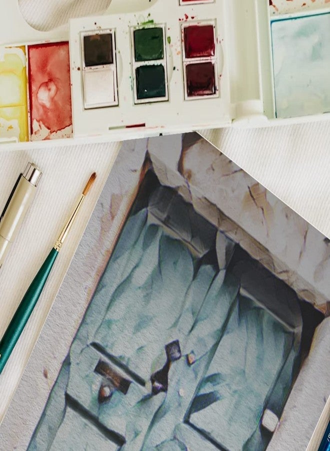 Anupam Dusk Grey Toned Paper - Acid Free - Cold Press Paper - 20 Loose Sheet - 225 GSM - A5 - Image 4