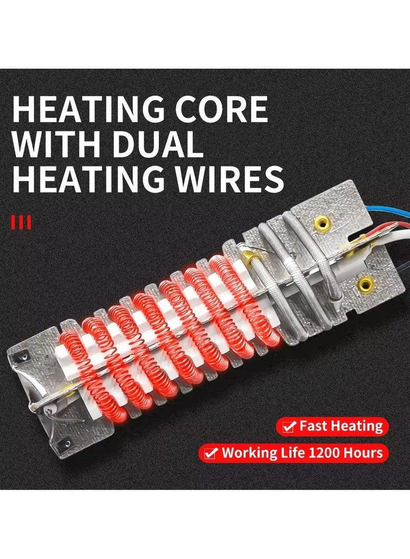 Halamine 2000W Heat Gun [300-650°C]，Hot Air Gun for Shrink Wrapping，Overheating Protection & Voltage 220V - Image 5