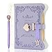 hi!SCI hi SCI Diary with Lock and Keys for Girls Women 360 Pages Journal with Lock for Girls Gift Ideas Girls Locking Diary with Pen Cute Journals Set for Teen Girls Ages 812 Ideal Gifts for 8 9 10 11 12 13 14 Year Old Girl Lavender Purple - Image 2