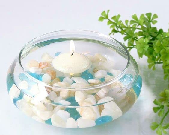 The Purple Tree Decorative Glass Urli Bowl (Pack Of 1,8 Inch) Decorative Bowl For Floating Flowers And Tea Light Candles Home,Traditional Urli Bowl,Diwali Urli,Gift For Diwali,Terrarium,Planter - Image 4