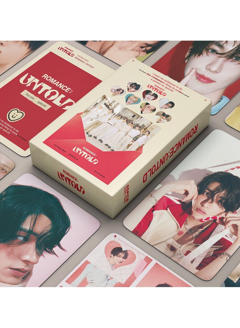 55Pcs EN New Al ROMANCE UNTOLD lomo Card - Image 1