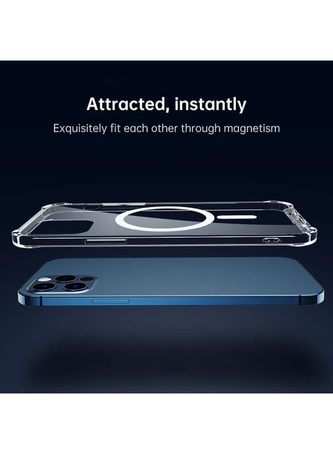 Green Tiger Case For Huawei P30 Magsafe Case Clear Four-corner Airbag Shockproof PC + TPU Case with Magnetic - Image 4