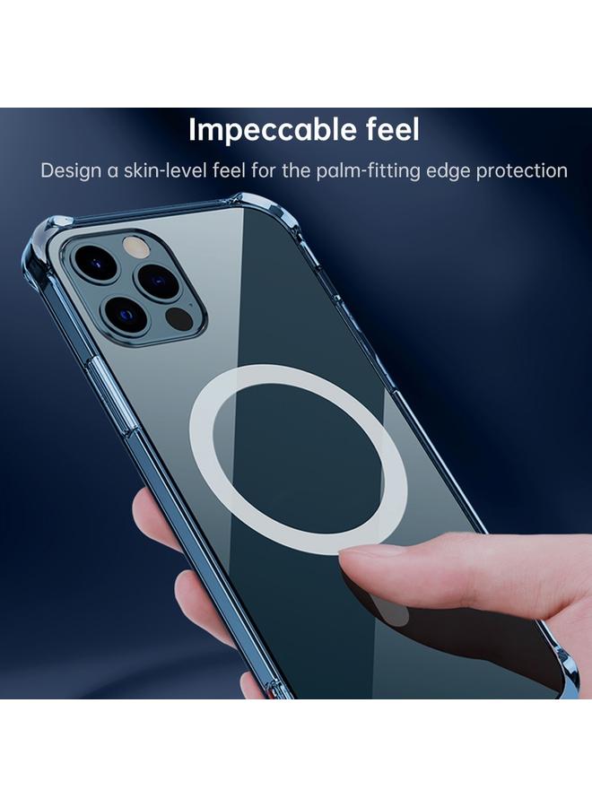 Green Tiger Case For Huawei P30 Magsafe Case Clear Four-corner Airbag Shockproof PC + TPU Case with Magnetic - Image 5