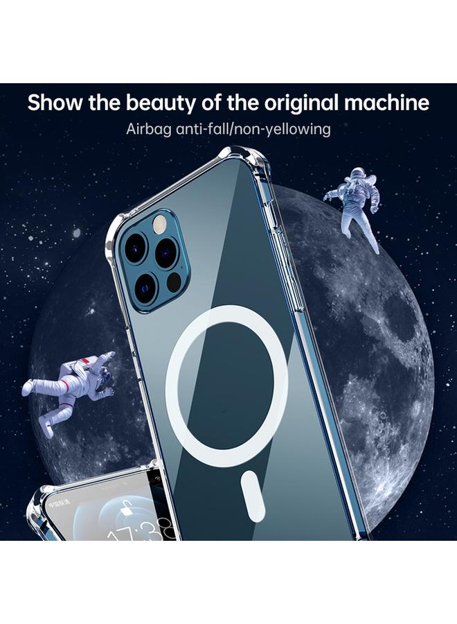 Green Tiger Case For Huawei P30 Magsafe Case Clear Four-corner Airbag Shockproof PC + TPU Case with Magnetic - Image 3