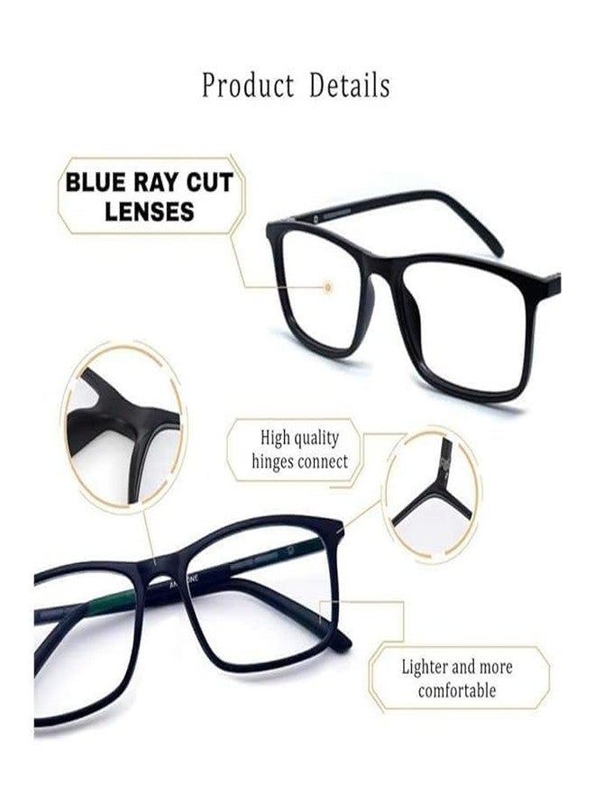 Optify® Blue Cut Power Navigator Spectacles with Anti-glare for Eye Protection from UV by Computer Tablet Laptop Mobile With Test Card And Bluecut Light (Unisex) (+1.00) - Image 5